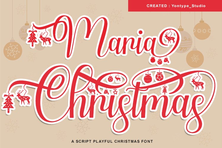 Maria Christmas a Unique Font For Christmas Holiday - Image 2