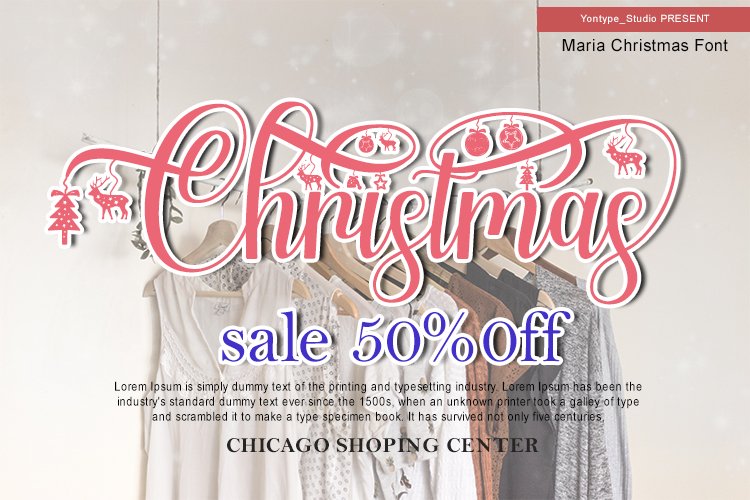 Maria Christmas a Unique Font For Christmas Holiday - Image 3