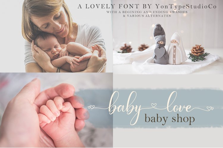 fabella flower a lovely font - Image 8