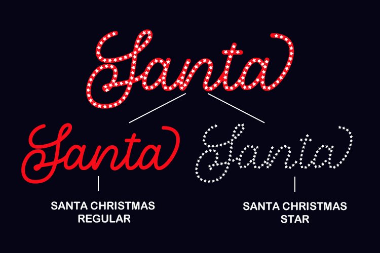 Santa Christmas - A Cute Holiday Font - Image 2