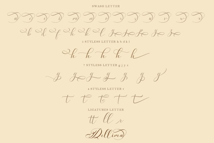 Dellima | Wedding Calligraphy Font - Image 8