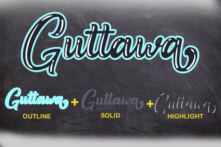 Guttawa | A Logo Typeface Font - Image 2