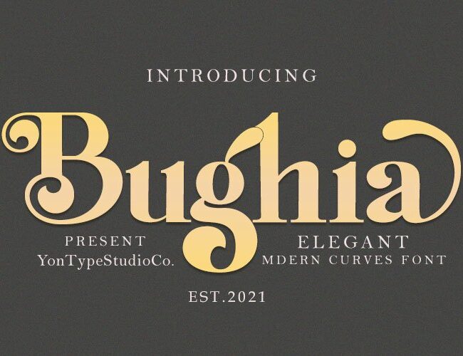 Bughia Font a Display Serif Font