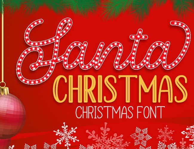 Santa Christmas - A Cute Holiday Font