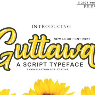 Guttawa | A Logo Typeface Font