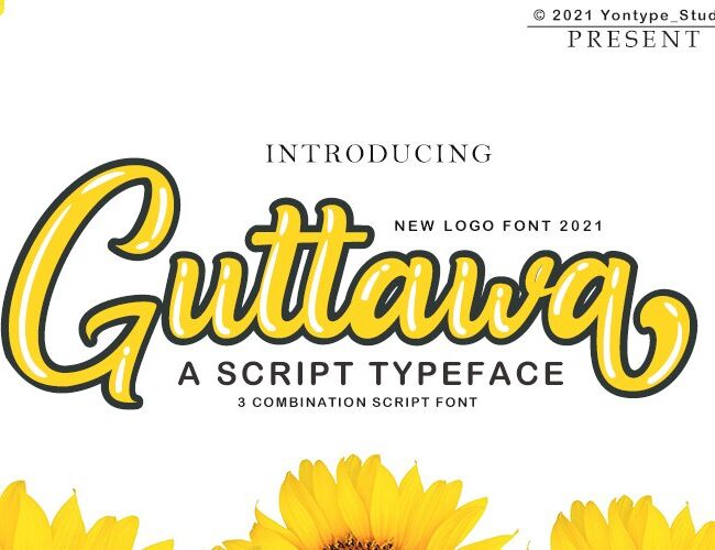 Guttawa | A Logo Typeface Font