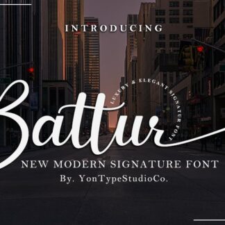 Battur - Modern Signature Font