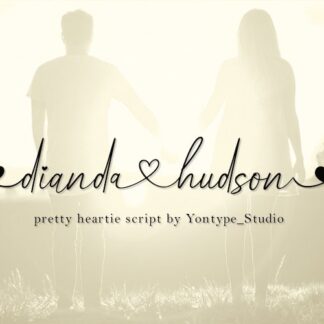 Dianda Hudson | Heart Script Font