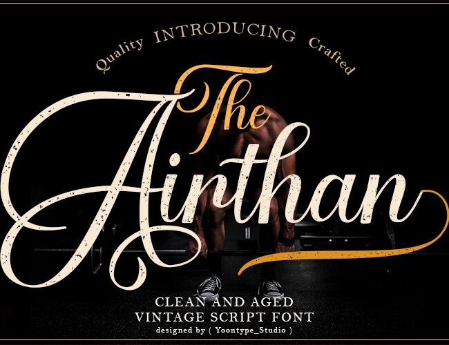 Airthan Script a Vintage Script Font