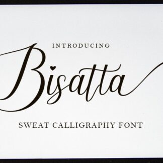Bisatta a Calligraphy Font