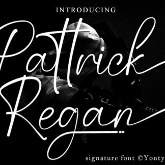 Pattrick Regan a Signature Font
