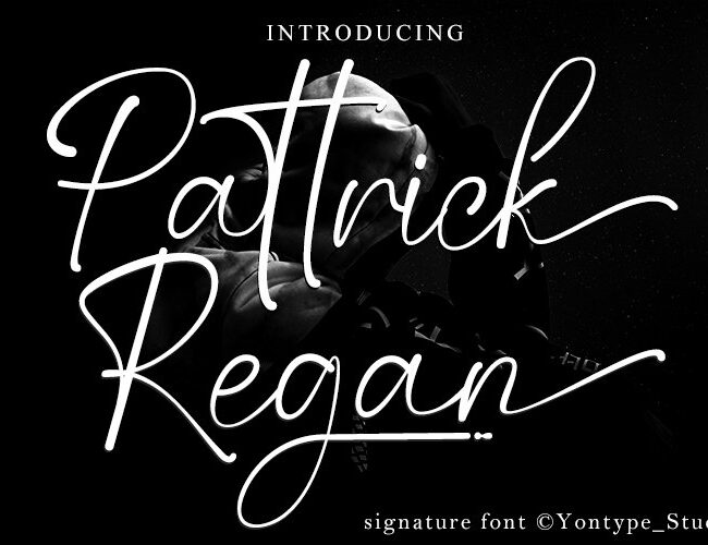 Pattrick Regan a Signature Font