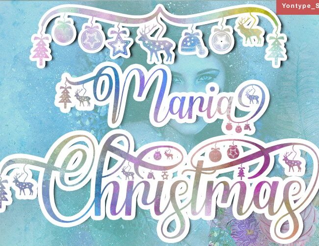 Maria Christmas a Unique Font For Christmas Holiday