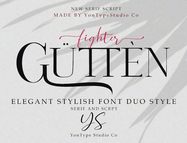 gutten-fighter-font-duo-with-bonus-6-logos